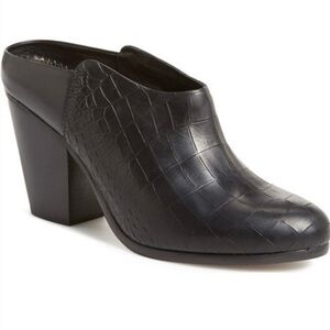 Rag & Bone Black Croc-Embossed Women's Mules size 7.5